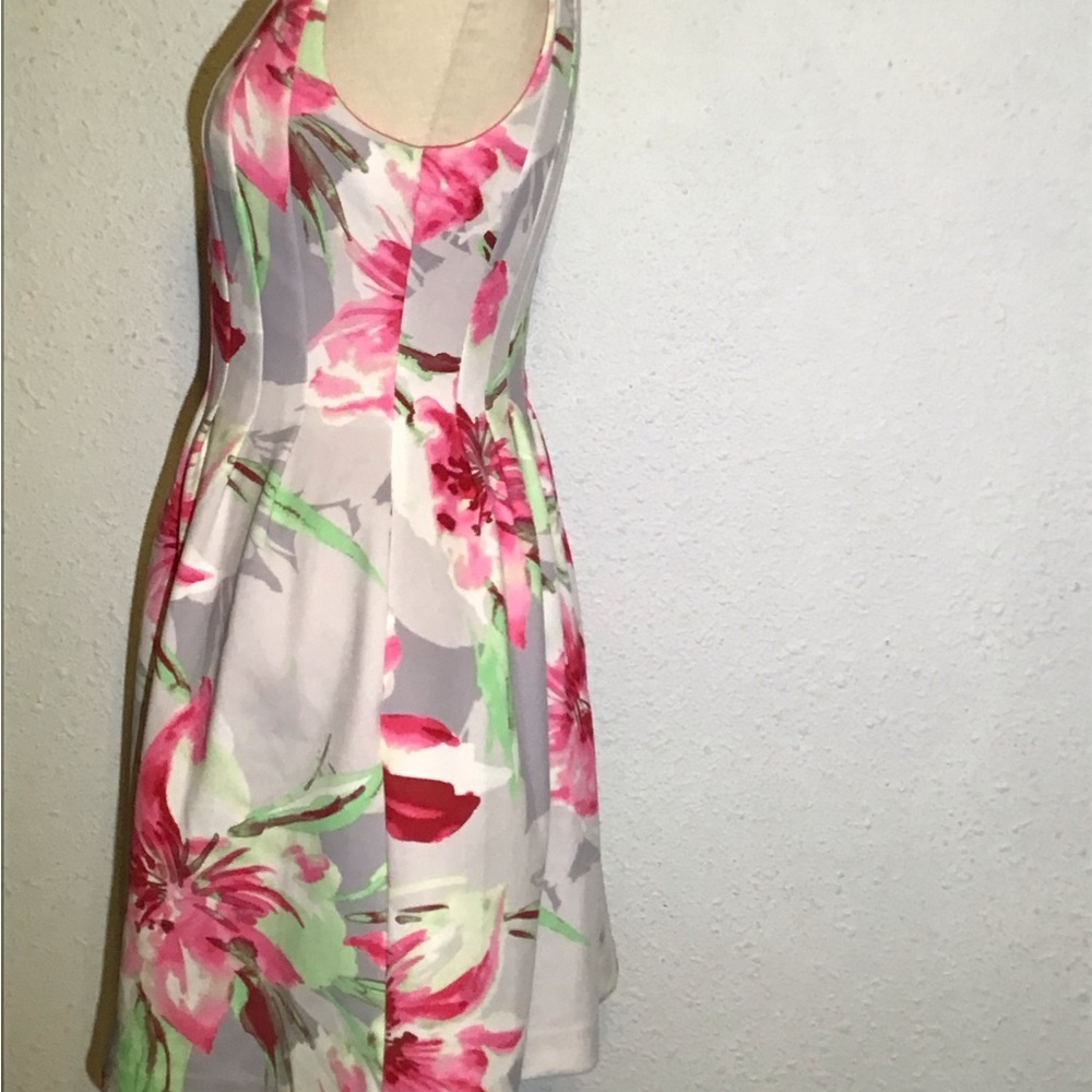Vince camuto fit & flare Floral dress size 6 - Picture 3 of 12